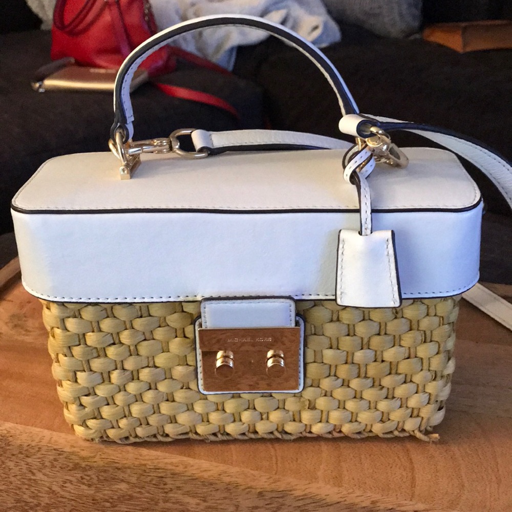 Michael Michael Kors Straw Satchel